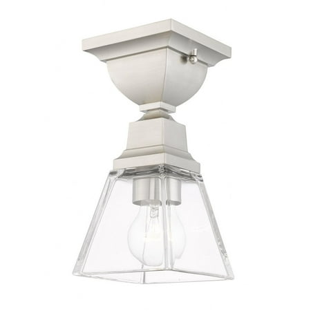1 Light Flush Mount in New Traditional Style 5 inches Wide By 10 inches High-Brushed Nickel Finish Bailey Street Home 218-Bel-4188653
1 Light Flush Mount in New Traditional Style 5 inches Wide By 10 inches High-Brushed Nickel Finish Bailey Street Home 218-Bel-4188653