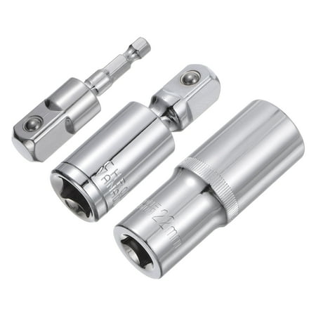 Uxcell 1/2 Drive 22mm Deep Socket Swivel Joints Hex Shank Impact Driver Adaptor Set
Uxcell 1/2 Drive 22mm Deep Socket Swivel Joints Hex Shank Impact Driver Adaptor Set