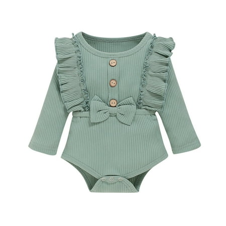 Honeeladyy Winter Newborn Baby Girls Long Sleeve Ruffles Solid Bowknot Romper Bodysuit Green Discount
Honeeladyy Winter Newborn Baby Girls Long Sleeve Ruffles Solid Bowknot Romper Bodysuit Green Discount