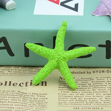Resin Mini Starfish Natural Starfish Mediterranean Style Decorative Starfish Small Starfish Resin Crafts Green small starfish