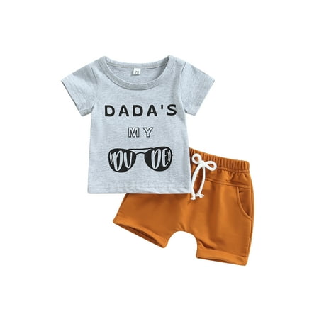 Canrulo 2PCS Toddler Baby Boys Summer Clothes Short Sleeve Letter Cartoon Print Tops + Drawstring Shorts Set Gray 18-24 Months
Canrulo 2PCS Toddler Baby Boys Summer Clothes Short Sleeve Letter Cartoon Print Tops + Drawstring Shorts Set Gray 18-24 Months