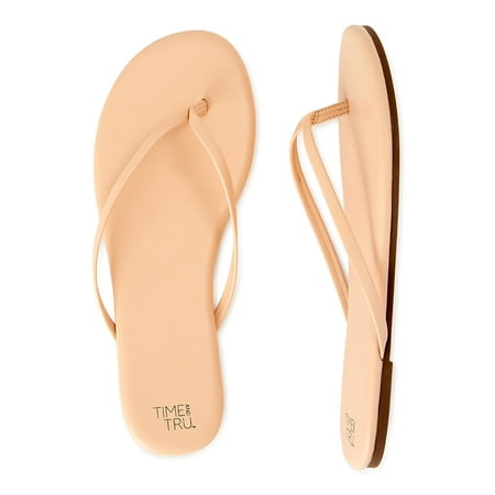 Time and Tru Women’s Wide Width Barely There Flip Flop