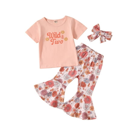 Bagilaanoe 3pcs Toddler Baby Girl Long Pants Set Letter Print Short Sleeve Romper / T-Shirt Tops + Flare Trousers + Headband 6M 12M 18M 24M 3T Kids Casual Outfits
Bagilaanoe 3pcs Toddler Baby Girl Long Pants Set Letter Print Short Sleeve Romper / T-Shirt Tops + Flare Trousers + Headband 6M 12M 18M 24M 3T Kids Casual Outfits