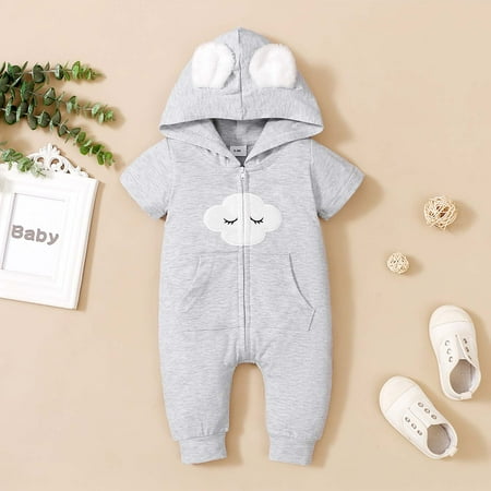 KONBECA Baby Boys Girls Rompers Infants Pure Cotton Coverall Toddler Kids Baby Bodysuit Short Sleeve Zipper Hooded Casual Long Romper Cute Romper Outfits (0-18 Months)
KONBECA Baby Boys Girls Rompers Infants Pure Cotton Coverall Toddler Kids Baby Bodysuit Short Sleeve Zipper Hooded Casual Long Romper Cute Romper Outfits (0-18 Months)
