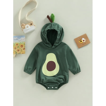 Newborn Baby Boy Girl Romper Costume Avocado Print Hoodie Bodysuit Jumpsuit Halloween Christmas Cosplay Outfits (Green Avocado 12-18 Months )
Newborn Baby Boy Girl Romper Costume Avocado Print Hoodie Bodysuit Jumpsuit Halloween Christmas Cosplay Outfits (Green Avocado 12-18 Months )