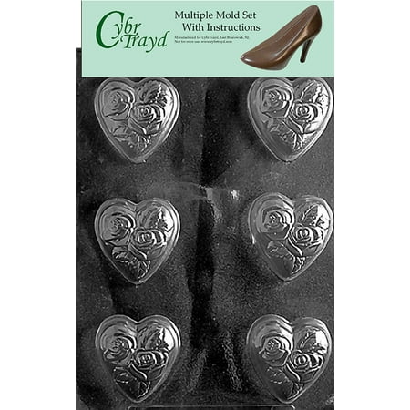 Medium Sized Heart w/Flowers Chocolate Candy Mold with Exclusive Cybrtrayd Copyrighted Molding Instructions Pack of 3
Medium Sized Heart w/Flowers Chocolate Candy Mold with Exclusive Cybrtrayd Copyrighted Molding Instructions Pack of 3