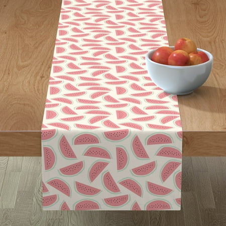 Cotton Sateen Table Runner 72 - Pattern Watermelon Fruit Pink Green Beige Summer Retro Mod Kitchen Preppy Picnic Kids Print Custom Table Linens by Spoonflower
Cotton Sateen Table Runner 72 - Pattern Watermelon Fruit Pink Green Beige Summer Retro Mod Kitchen Preppy Picnic Kids Print Custom Table Linens by Spoonflower