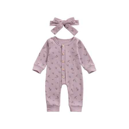 Fanvereka Baby Girl Floral Rompers Outfit with Headband Long Sleeve Jumpsuit Bodysuit Botton Coveralls Clothes
Fanvereka Baby Girl Floral Rompers Outfit with Headband Long Sleeve Jumpsuit Bodysuit Botton Coveralls Clothes