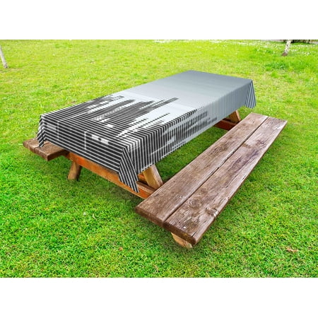 Digital Outdoor Tablecloth City Skyline with Futuristic Computer Art Effects and Dot Generic Illustration Decorative Washable Fabric Picnic Tablecloth 58 X 104 Inches Baby Blue Black by Ambesonne 
Digital Outdoor Tablecloth City Skyline with Futuristic Computer Art Effects and Dot Generic Illustration Decorative Washable Fabric Picnic Tablecloth 58 X 104 Inches Baby Blue Black by Ambesonne
