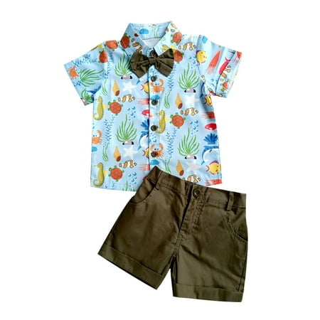 Penkiiy Toddler Baby Boys Fashion Short Sleeve Blouse Ocean Print Retro Shorts Gentleman s Suit Boy Summer Short Sets 5 Years Multicolor On Clearance
Penkiiy Toddler Baby Boys Fashion Short Sleeve Blouse Ocean Print Retro Shorts Gentleman s Suit Boy Summer Short Sets 5 Years Multicolor On Clearance