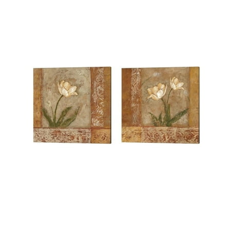 Morning Floral by Judi Bagnato Canvas Art Set of 2 14 inch X 14 inch Each