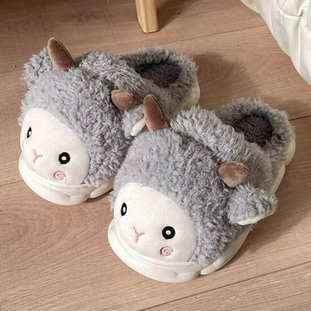PIKADINGNIS Winter Cute Faux Fur Cartoon Sheep Women Slippers Indoor Floor Slipper Soft Comfortable Female Warm Shoes Furry House Slides
PIKADINGNIS Winter Cute Faux Fur Cartoon Sheep Women Slippers Indoor Floor Slipper Soft Comfortable Female Warm Shoes Furry House Slides