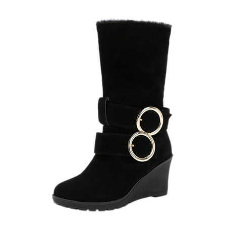 PMUYBHF Women s Autumn And Winter Frosted Short Boots Belt Buckle Round Head Slope Heel High Heel Plush Thickened Snow Boots 43.98
PMUYBHF Women s Autumn And Winter Frosted Short Boots Belt Buckle Round Head Slope Heel High Heel Plush Thickened Snow Boots 43.98
