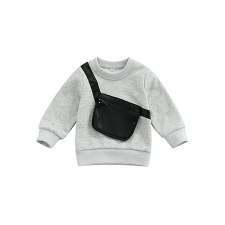 Canrulo Autumn Spring Causal Kids Boys Sweatshirt Tops Bag Pattern Patchwork Long Sleeve Pullover Outwears Gray 6-12 Months
Canrulo Autumn Spring Causal Kids Boys Sweatshirt Tops Bag Pattern Patchwork Long Sleeve Pullover Outwears Gray 6-12 Months
