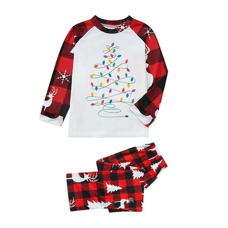 Kid Sleepwear For Christmas Family Matching Pajamas Cute Big Headed Deer Print Pjs Plaid Long Sleeve Tops And Pants Soft Casusal Holiday Sleepwear
Kid Sleepwear For Christmas Family Matching Pajamas Cute Big Headed Deer Print Pjs Plaid Long Sleeve Tops And Pants Soft Casusal Holiday Sleepwear