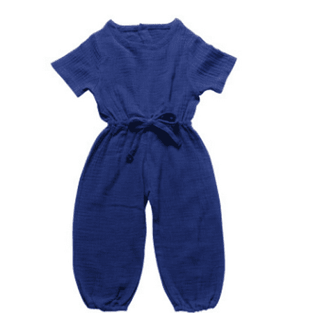 Toddler Baby Girl Summer Fall Basic Plain Short Sleeve Cotton Linen Drawstring Romper Jumpsuit
Toddler Baby Girl Summer Fall Basic Plain Short Sleeve Cotton Linen Drawstring Romper Jumpsuit