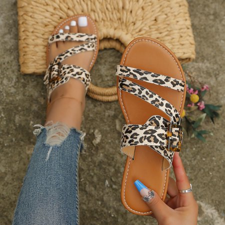 XIAQUJ Ladies Shoes Comfortable Flat Slippers Fashion Soft Beach Sandals Leopard Print Flat Slippers Sandals for Women Khaki 6.5(37)
XIAQUJ Ladies Shoes Comfortable Flat Slippers Fashion Soft Beach Sandals Leopard Print Flat Slippers Sandals for Women Khaki 6.5(37)