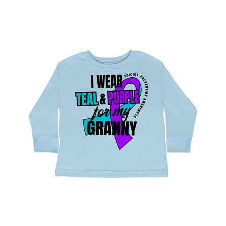 Inktastic Suicide Prevention I Wear Teal and Purple for My Granny Gift Toddler Boy or Toddler Girl Long Sleeve T-Shirt
Inktastic Suicide Prevention I Wear Teal and Purple for My Granny Gift Toddler Boy or Toddler Girl Long Sleeve T-Shirt