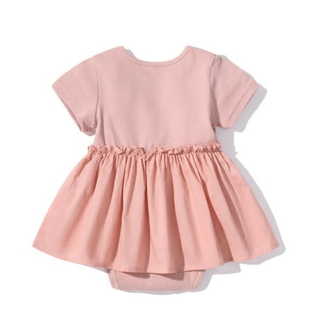 PEASKJP Rompers for Girls Short Sleeve Baby Short Sleeve Onesie Soft Bodysuits Comfort Romper One Piece Jumpsuits Pink 3-6 Months
PEASKJP Rompers for Girls Short Sleeve Baby Short Sleeve Onesie Soft Bodysuits Comfort Romper One Piece Jumpsuits Pink 3-6 Months
