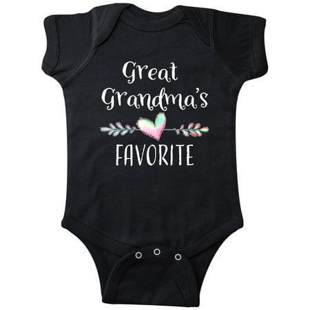 Inktastic Great Grandmas Favorite- Heart Great Grandchild Gift Baby Boy or Baby Girl Bodysuit
Inktastic Great Grandmas Favorite- Heart Great Grandchild Gift Baby Boy or Baby Girl Bodysuit