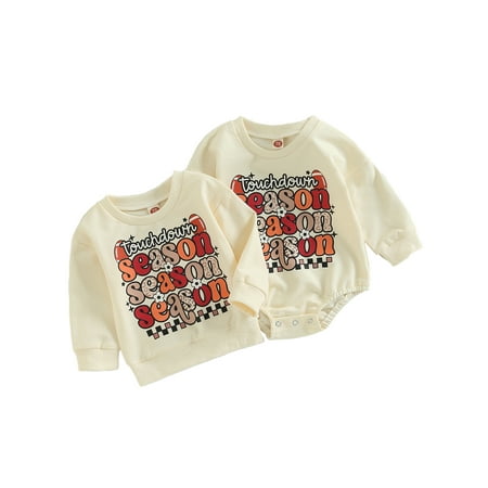 Ma&Baby Sister Brother Matching Baby Girls Boy Romper Sweatshirts Rugby Long Sleeve Jumpsuits Pullovers
Ma&Baby Sister Brother Matching Baby Girls Boy Romper Sweatshirts Rugby Long Sleeve Jumpsuits Pullovers