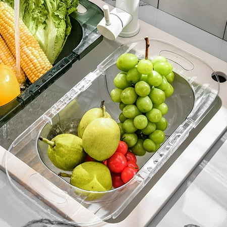 Adjustable Extendable Strainer Basket Wash Basins Drain Baskets Retractable Strainer Container drain Vegetables Pantry Kitchen Supplies Clear
Adjustable Extendable Strainer Basket Wash Basins Drain Baskets Retractable Strainer Container drain Vegetables Pantry Kitchen Supplies Clear