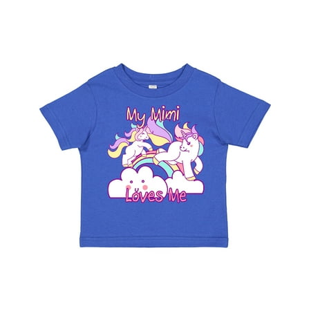 Inktastic My Mimi Loves Me Unicorn Gift Toddler Toddler Girl T-Shirt