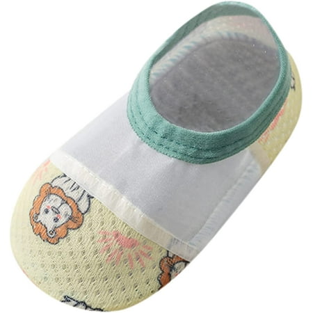 QWZNDZGR Baby Floor Shoes and Socks Baby Kids Anti-Slip Socks Toddler Floor Socks Animal Prints Cartoon Barefoot
