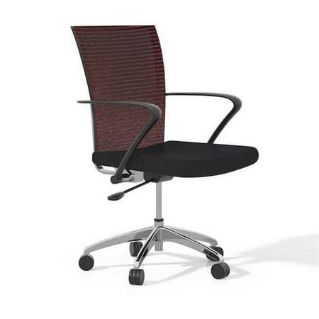 Mayline TSH3BS Valor Height Adjustable Task Chair - Silver