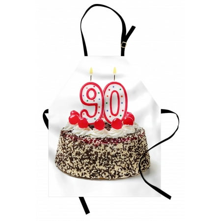90th Birthday Apron Birthday Cake with Tasty Cherries Burning Candles and Number Ninety Unisex Kitchen Bib Apron with Adjustable Neck for Cooking Baking Gardening Red Brown White by Ambesonne
90th Birthday Apron Birthday Cake with Tasty Cherries Burning Candles and Number Ninety Unisex Kitchen Bib Apron with Adjustable Neck for Cooking Baking Gardening Red Brown White by Ambesonne