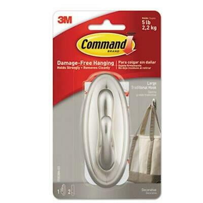2PK Command Decorative Hooks Pack Traditional Large