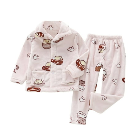 Toddler Kids Baby Boys and Girls Autumn and Winter Fleece Sleepwear Outfits Cute Cartoon Print Flannel Lapel Button Top Pants Pajamas Children s Casual Warm Home Wear
Toddler Kids Baby Boys and Girls Autumn and Winter Fleece Sleepwear Outfits Cute Cartoon Print Flannel Lapel Button Top Pants Pajamas Children s Casual Warm Home Wear