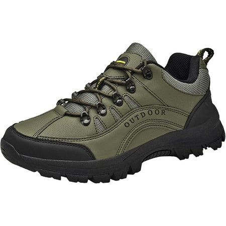 Men s Waterproof Hiking Shoes Breathable Anti Slip Ankle Booties Durable Hiking Trekking Trails Shoes