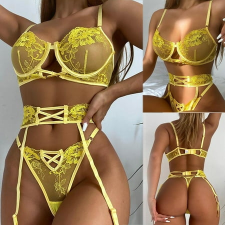 Lopecy-Sta Women Lingerie Corset Lace Wire Intimates Sleepwear Underwear Bra+Briefs Sales Clearance Womens Underwear Period Underwear for Women Yellow
Lopecy-Sta Women Lingerie Corset Lace Wire Intimates Sleepwear Underwear Bra+Briefs Sales Clearance Womens Underwear Period Underwear for Women Yellow