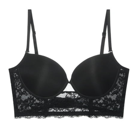 Women Solid Color V Neck Push Up Lace Bra Comfortable Padded Underwire Bra Lift One Cup
Women Solid Color V Neck Push Up Lace Bra Comfortable Padded Underwire Bra Lift One Cup