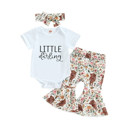 Bagilaanoe 3pcs Newborn Baby Girl Long Pants Set Letters Print Short Sleeve Romper Tops + Flare Trousers + Headband 3M 6M 12M 18M Infant Casual Outfits
Bagilaanoe 3pcs Newborn Baby Girl Long Pants Set Letters Print Short Sleeve Romper Tops + Flare Trousers + Headband 3M 6M 12M 18M Infant Casual Outfits