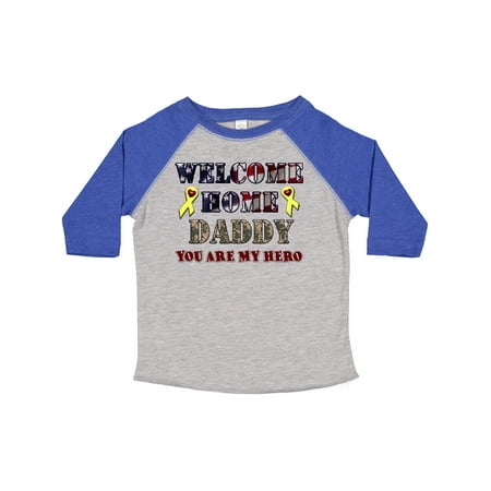 Inktastic Welcome Home Daddy Gift Toddler Boy or Toddler Girl T-Shirt
