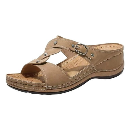 Dyfzdhu Women Slope Heel Slippers Summer Fashion Slope Heel Thick Soled Massage Retro Beach Slippers
Dyfzdhu Women Slope Heel Slippers Summer Fashion Slope Heel Thick Soled Massage Retro Beach Slippers