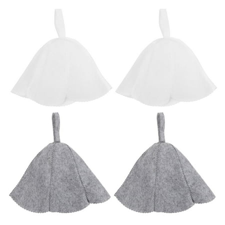 Sauna hat 4pcs Felt Sauna Hat Hot Dry Steam Room Bath Hat Simple Head Protection Cover
Sauna hat 4pcs Felt Sauna Hat Hot Dry Steam Room Bath Hat Simple Head Protection Cover
