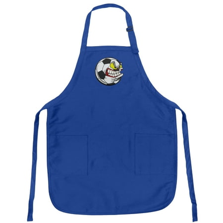 Soccer Nut Apron Mens or Womens for Grilling Barbecue Kitchen Tailgating Soccer Fan Aprons Famous Broad Bay Quality