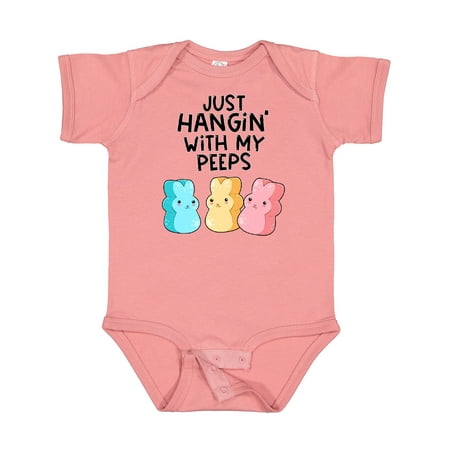 Inktastic Easter Just Hangin with My Peeps! Gift Baby Boy or Baby Girl Bodysuit
