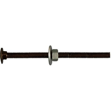 N179-176 V858B 0.31 x 5 in. Car Bolt - Black 3 Per Counter Display