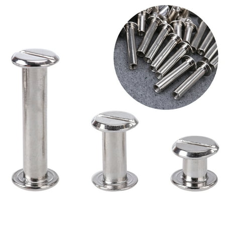 60pcs Silver Round Flat Head Stud Screw Kit Assorted Screw Posts Metal Accessories for Bookbinding
60pcs Silver Round Flat Head Stud Screw Kit Assorted Screw Posts Metal Accessories for Bookbinding