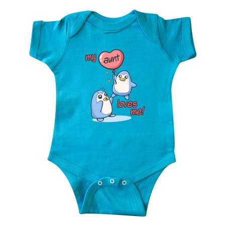 Inktastic My Aunt Loves Me Gift Baby Boy or Baby Girl Bodysuit