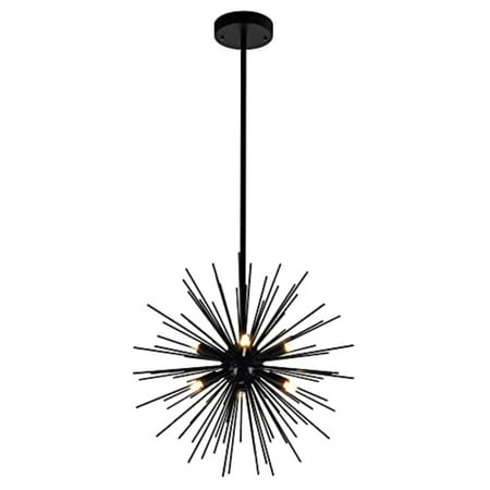 Savannah 6 Light Chandelier With Black Finish