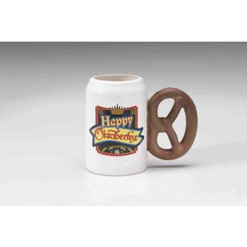OKTOBERFEST MUG W/PRETZEL HAND