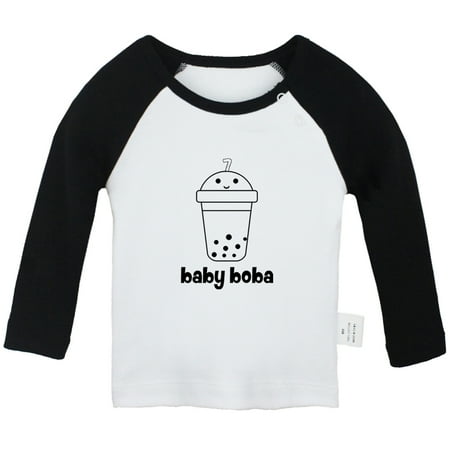 Baby Boba Funny T shirt For Baby Newborn Babies T-shirts Infant Tops 0-24M Kids Graphic Tees Clothing (Long Black Raglan T-shirt 6-12 Months)
Baby Boba Funny T shirt For Baby Newborn Babies T-shirts Infant Tops 0-24M Kids Graphic Tees Clothing (Long Black Raglan T-shirt 6-12 Months)