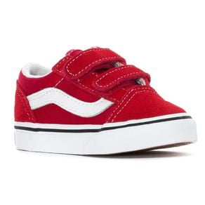 Vans - Toddler Old Skool V Racing Red/White