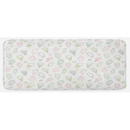 Ice Cream Kitchen Mat Different Types of Ice Cream Pastel Color Design Pattern Retro Outlines Plush Decorative Kitchen Mat with Non Slip Backing 47 X 19 Multicolor by Ambesonne
Ice Cream Kitchen Mat Different Types of Ice Cream Pastel Color Design Pattern Retro Outlines Plush Decorative Kitchen Mat with Non Slip Backing 47 X 19 Multicolor by Ambesonne