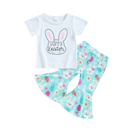 Bagilaanoe 2Pcs Toddler Baby Girl Easter Outfits Rabbit Print Short Sleeve T-shirt Tops + Trousers 6M 12M 18M 24M 3T 4T Kids Summer Long Pants Set
Bagilaanoe 2Pcs Toddler Baby Girl Easter Outfits Rabbit Print Short Sleeve T-shirt Tops + Trousers 6M 12M 18M 24M 3T 4T Kids Summer Long Pants Set